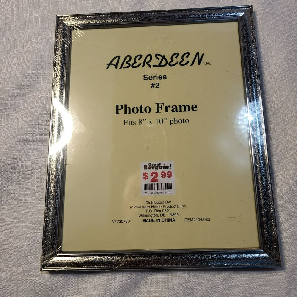 Aberdeen Series #2 Photo Frame 8" X 10" Metallic Finish With Back Stand & Wall M